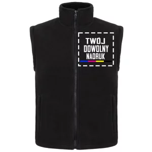 Bezrękawnik polarowy z własnym nadrukiem