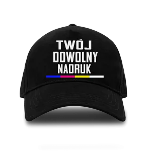 czapka z daszkiem z własnym nadrukiem
