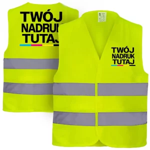 Kamizelka odblaskowa z własnym nadrukiem