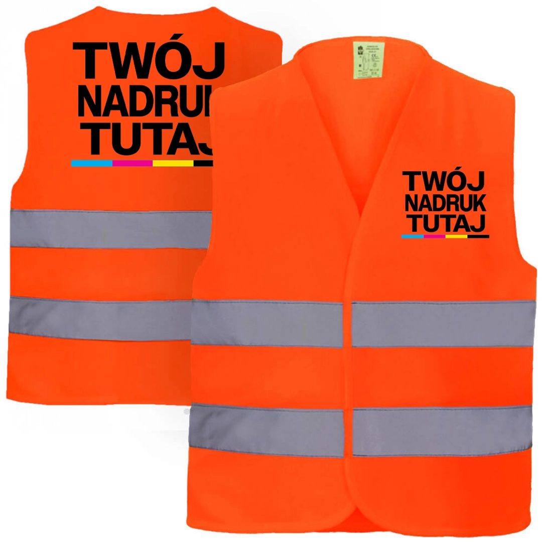 Kamizelka odblaskowa z nadrukiem - obrazek 2